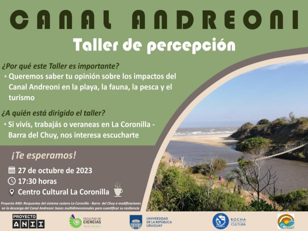 Invitación Taller de Percepción Canal Andreoni