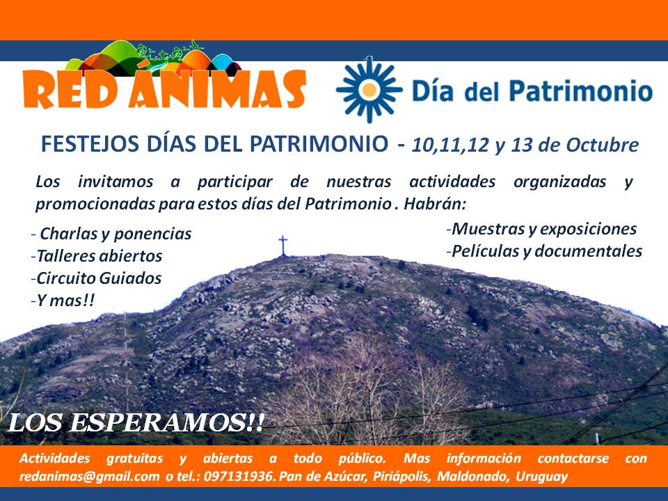 Festejos días del Patrimonio en Piriápolis los días 10, 11, 12 y 13 de Octubre