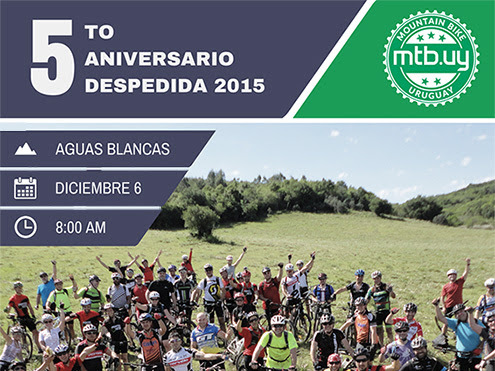 5to aniversario de Mountain Bike Uruguay y despedida del año 2015
